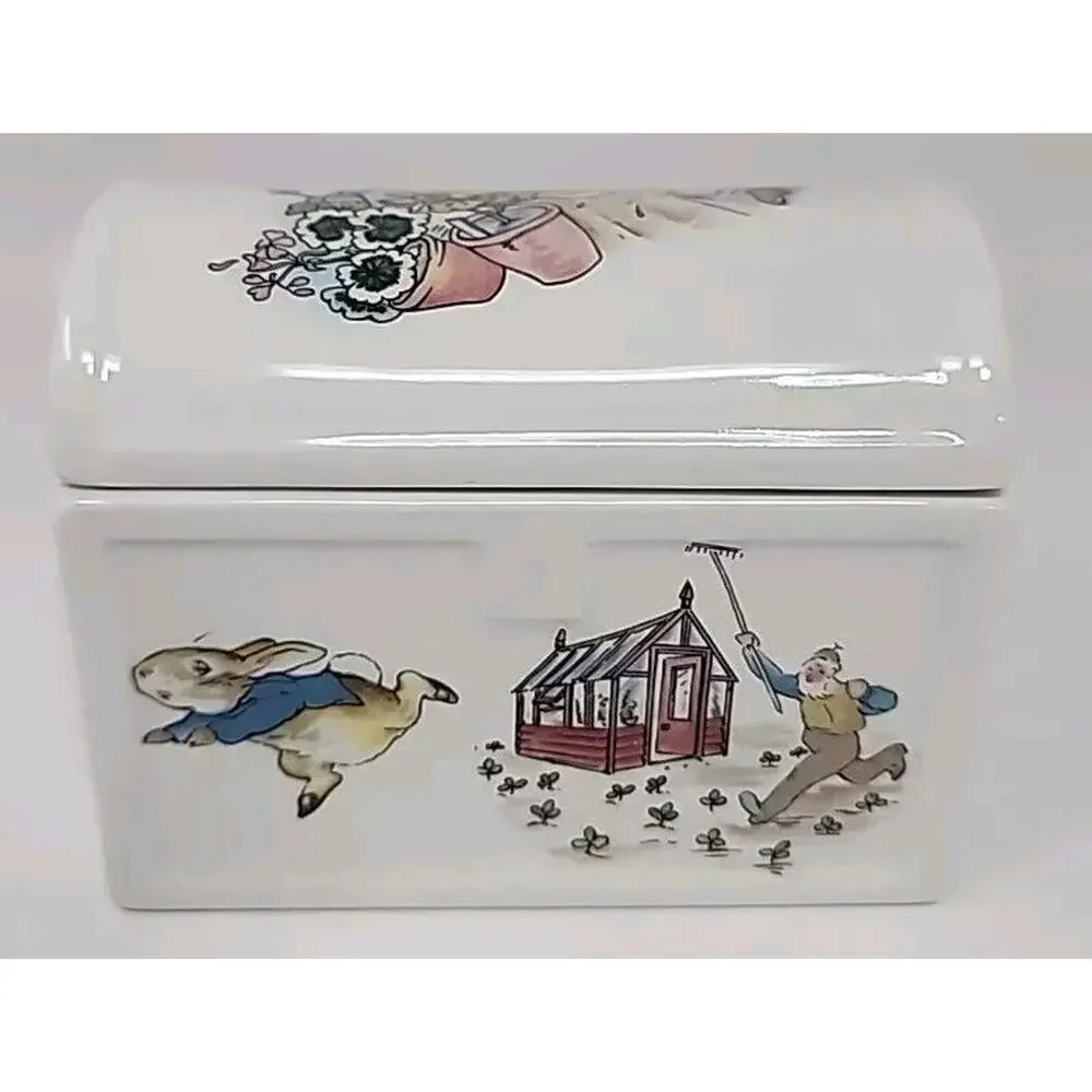 Vintage Wedgwood Peter Rabbit Accessory‎ Case W Lid U147